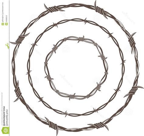 Barbed Wire Circle Vector at Vectorified.com | Collection of Barbed ...