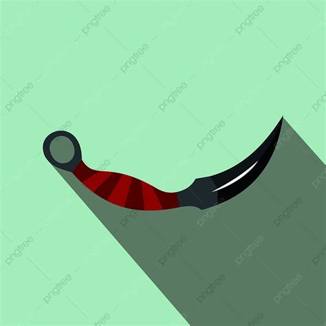 Ninja Weapons Vector Hd Images, Ninja Weapon Flat Icon On A Light Blue Background, Brutal ...
