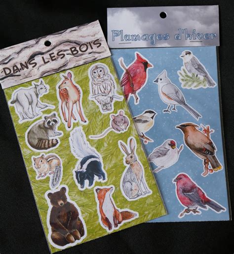 Canadian Wildlife Stickers - Etsy