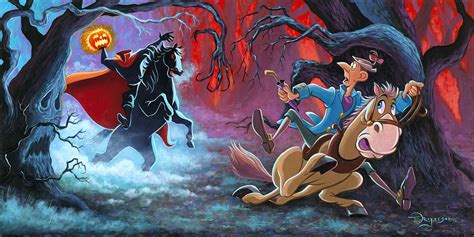 Headless Horseman Walt Disney Fine Art Tim Rogerson Signed Limited Edi ...