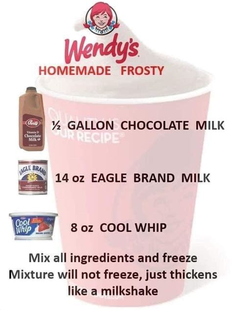 Homemade Wendy’s Frosty’s – Easy Recipes