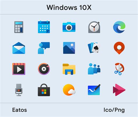 Windows 10X Icons by EatosDesign on DeviantArt