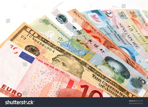 Currency From Several Different Countries Stock Photo 82131970 ...