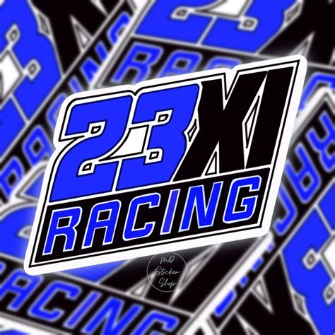 23XI Racing Logo in Blue Vinyl Sticker | Etsy