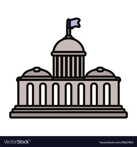 Capitol building icon Royalty Free Vector Image