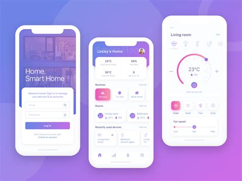 Dribbble shot smart home upd | Mobile app design inspiration, Ux design ...