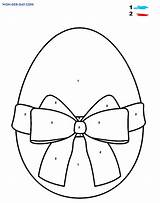 Easter Coloring By Numbers  Download And Print For Free sketch template