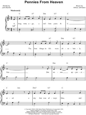 "Pennies from Heaven" Sheet Music - 6 Arrangements Available Instantly ...