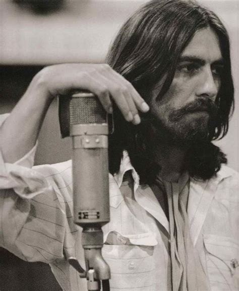 George Harrison during The Beatles' Abbey Road recording session, 1969 : OldSchoolCool