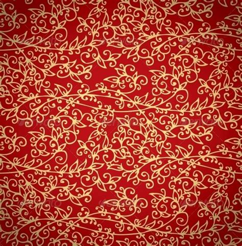 Seamless Red-Gold Pattern Background | Background patterns, Gold ...