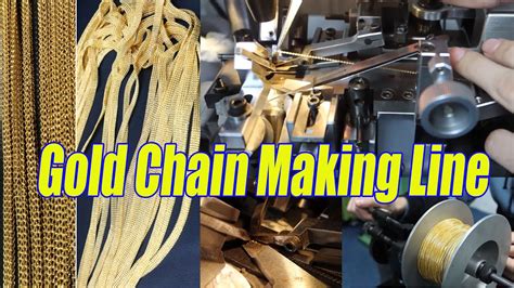 Gold chain production line for making Various types of jewelry chains——SuperbMelt - YouTube