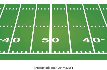 American Football Field Vector Illustration Stock Vector (Royalty Free ...