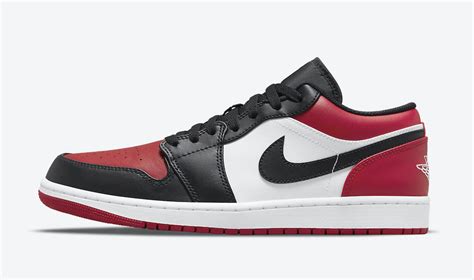 Air Jordan 1 Low Bred Toe 553558-612 Release Date | Jordans Shoes ...