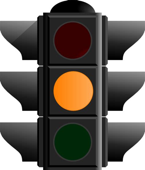 Amber Traffic Light Clip Art at Clker.com - vector clip art online ...