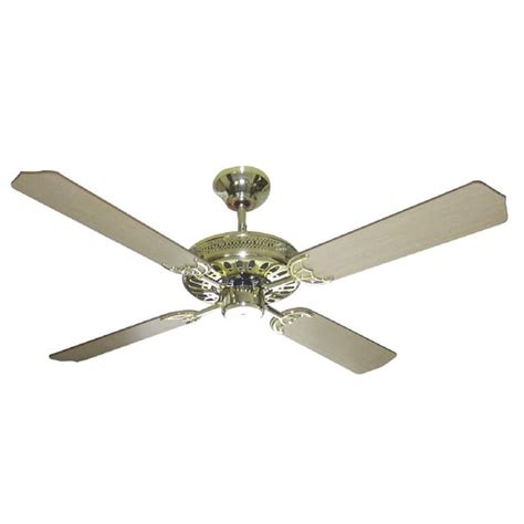 Shop Polished Brass Finish 52-inch Ceiling Fan - Free Shipping Today - Overstock.com - 3266460