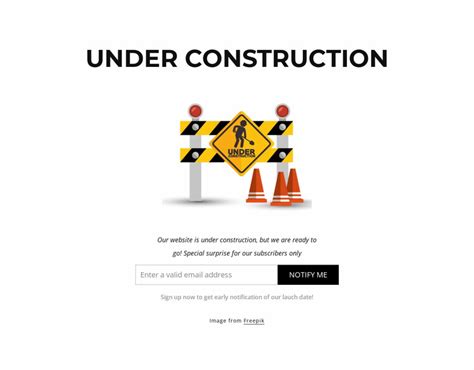 Our website is under construction Html Website Builder