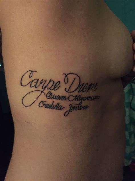 Tattoo Carpe Diem | Tattoos, Tattoo carpe diem, I tattoo