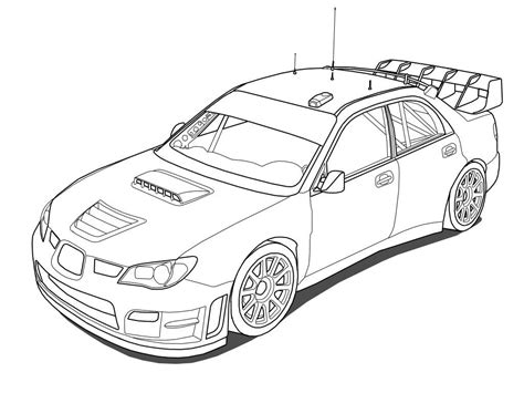 rallycross car coloring pages in 2022 | Subaru cars, Subaru impreza sti ...