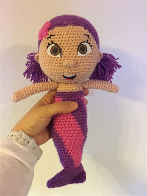 Mermaid crochet, Bubble Guppies Oona, by HobbiZsó Mermaid Crochet ...