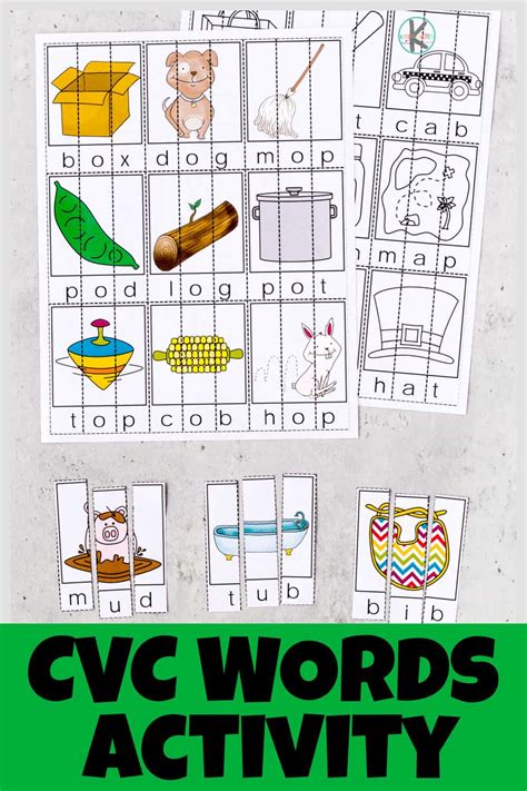 Cvc Word Puzzles Free Printable - Free Templates Printable