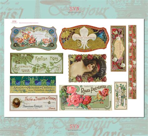 23 Vintage Soap Labels 2 A4 Digital Collage Sheet Instant Download - Etsy