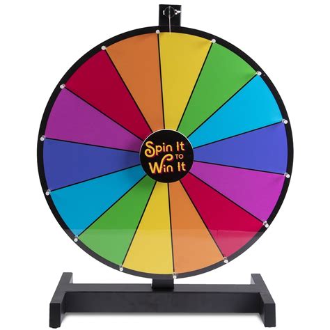 Spin it to Win It, 18" Color Wheel | Customizable Dry Erase Spinning ...