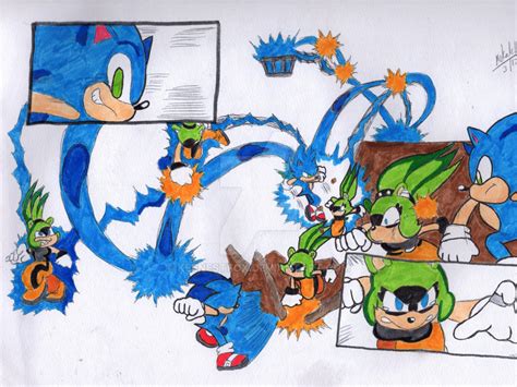 Sonic vs Surge by KeenestFox on DeviantArt