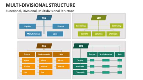 Multi-Divisional Structure PowerPoint Presentation Slides - PPT Template