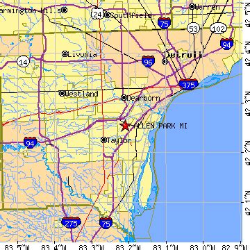 Allen Park, Michigan (MI) ~ population data, races, housing & economy