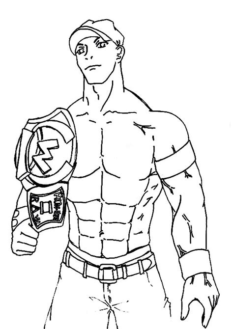 John Cena: Coloring Pages & Books - 100% FREE and printable!