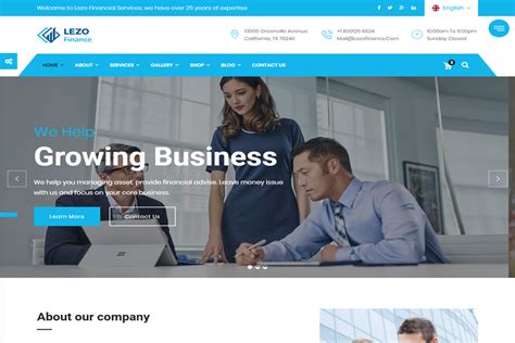 Lezo Finance & Business HTML Website Template Free Download