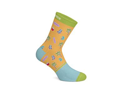 Beach Concept Socks designs, themes, templates and downloadable graphic ...