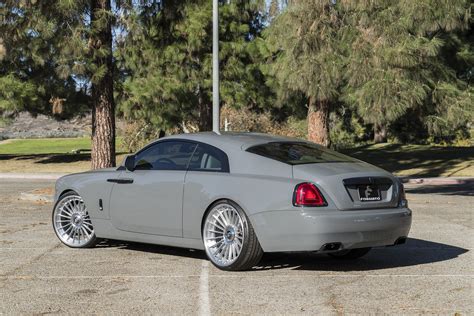 Gray Rolls Royce Wraith Showing Off Chrome Forgiato Rims — CARiD.com Gallery