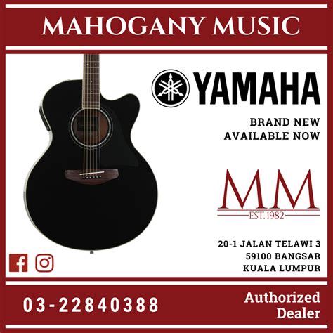 Yamaha CPX600 Medium Jumbo Cutaway Acoustic-Electric Guitar - Black – Mahogany Music