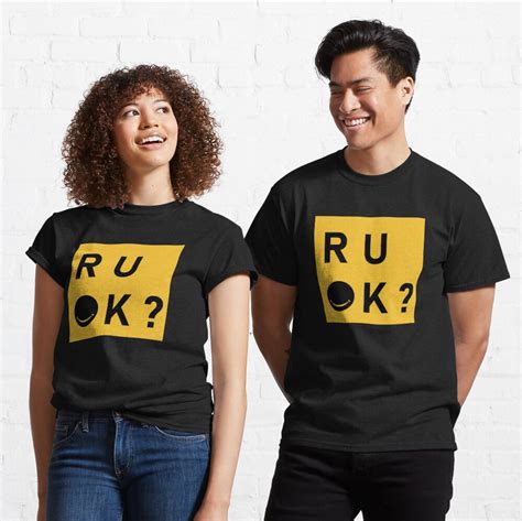 "R u ok ? day, for are you ok" T-shirt for Sale by hafidbds | Redbubble | are you okay t-shirts ...