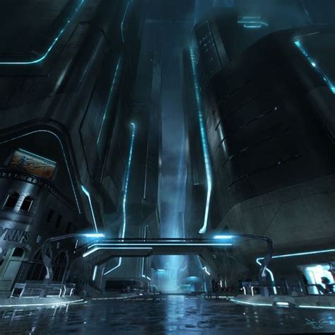 TRON: Legacy concept art by Dylan Cole Tron Legacy, Futuristic Art, Futuristic Architecture ...