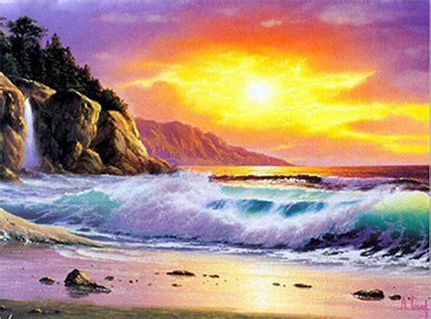 Sunset Beach, 5D Diamond Painting - 5diamondpainting.com – Five Diamond Painting