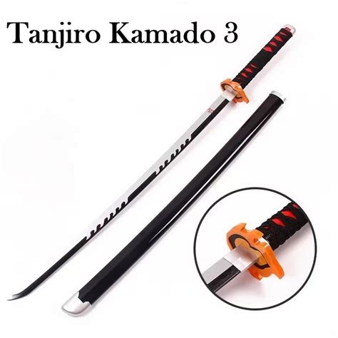 Demon Slayer Tanjiro Kamado Wooden Katana Sword, Hobbies & Toys, Toys ...