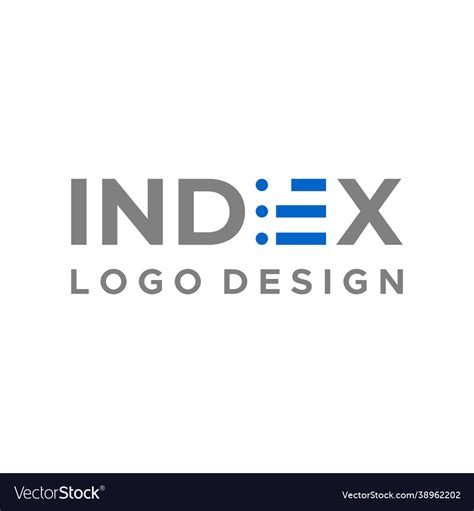 Index logo Royalty Free Vector Image - VectorStock