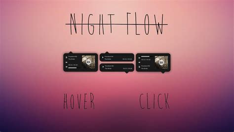 Night Flow Music Player - [OC] : r/Rainmeter