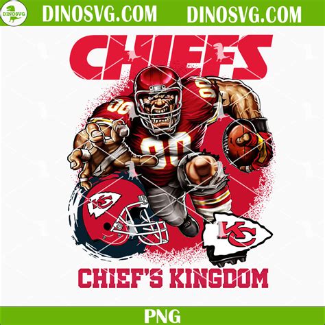 Kansas City Chiefs Mascot PNG, Chiefs Kingdom PNG, NFL Team PNG Sublimation For Shirt - DinoSvg練