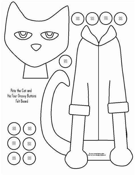 32 Pete the Cat Coloring Page | Pete the cat, Pete the cat buttons ...