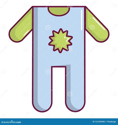 Baby Boy Clothes Icon, Cartoon Style Stock Vector - Illustration of ...