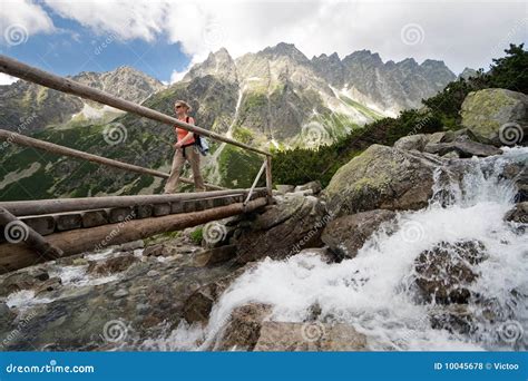 Hiking in Tatra Mountains, Slovakia Stock Photo - Image of cloud ...