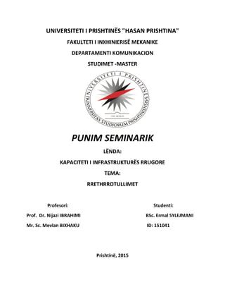 Rrethrrotullimet kreisverkehr-roundabouts-ermal sylejmani | PDF