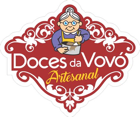 Logo doces da vovó artesanal, empresa voltada para fabricação de doces ...