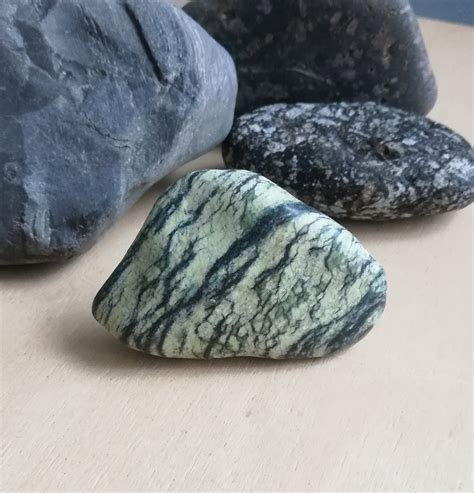 Green Serpentine Stone for Abundance and Chakra Healing 1.3 | Etsy ...