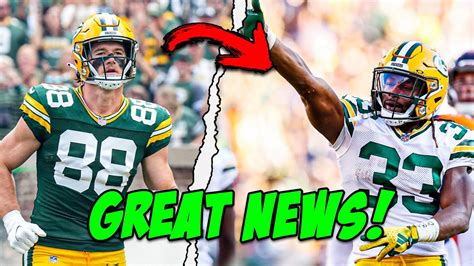 Packers Release their FINAL Injury Report for Week 8 | Finally Good News! - YouTube