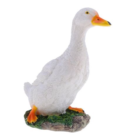 Duck Garden Statue Figurine Resin Pond Lawn Ornament | eBay