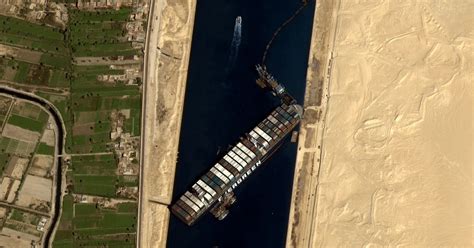 Suez Canal: Satellite Images Reveal Scale Of The Traffic Jam ...